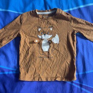 🔥6/$10🔥 Inextenso Toddler Long-Sleeved Shirt, 24 Months, NWOT, Fox